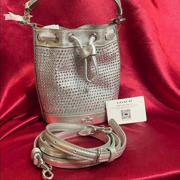 NWT Coach Silver mini Bucket Bag - Picture 10 of 10